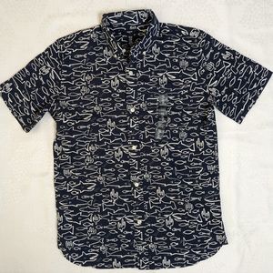 Boy's Gap Fish/Shark Short Sleeve Button Down Shirt NWT